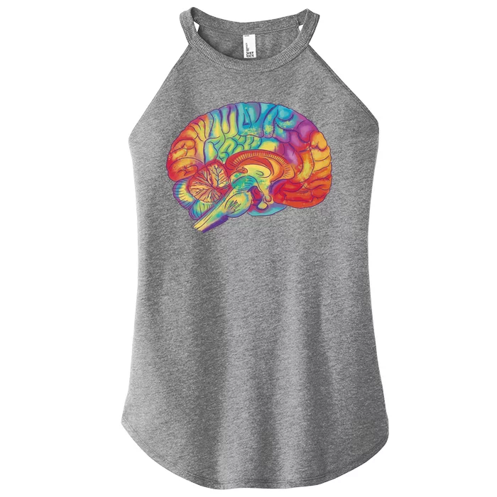 Colorful Brain Women’s Perfect Tri Rocker Tank