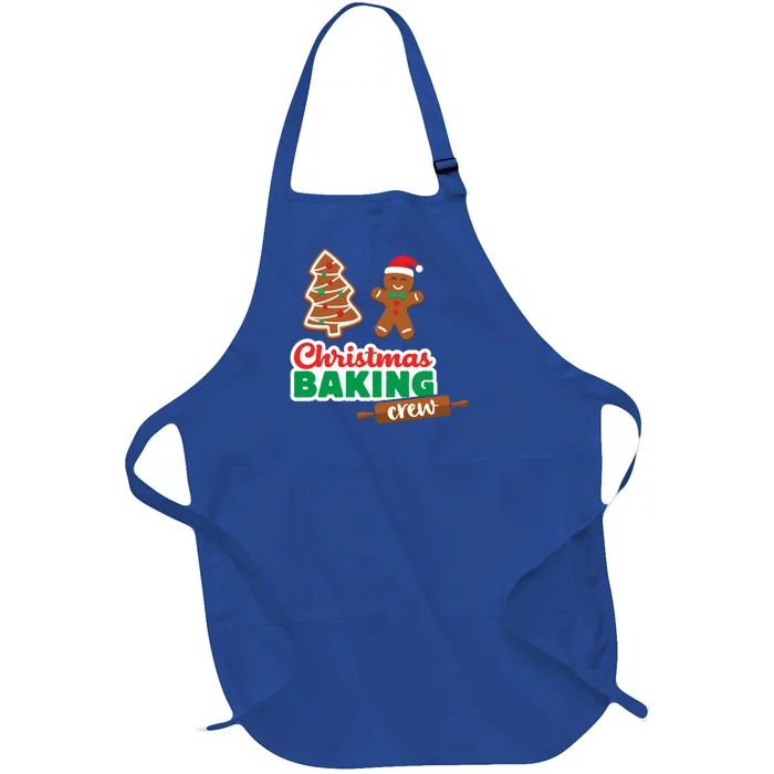 Christmas Baking Crew Funny Merry Xmas Cookies Matching Cute Gift Full-Length Apron With Pocket