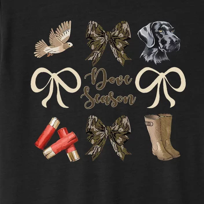 Camo Bow Coquette Dove Season Hunting Dove Hunter Hunt Girl Gift ChromaSoft Performance T-Shirt