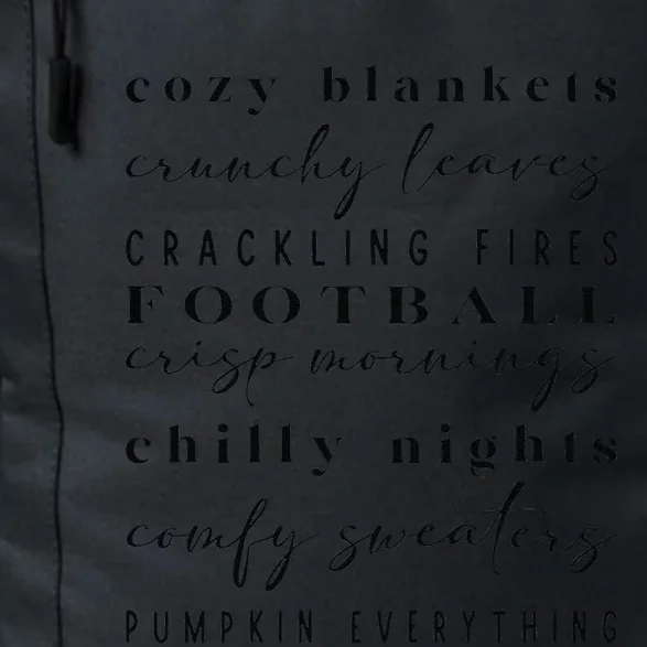 Cozy Blankets Crunch Leaves Football Fall Motif Daily Commute Backpack