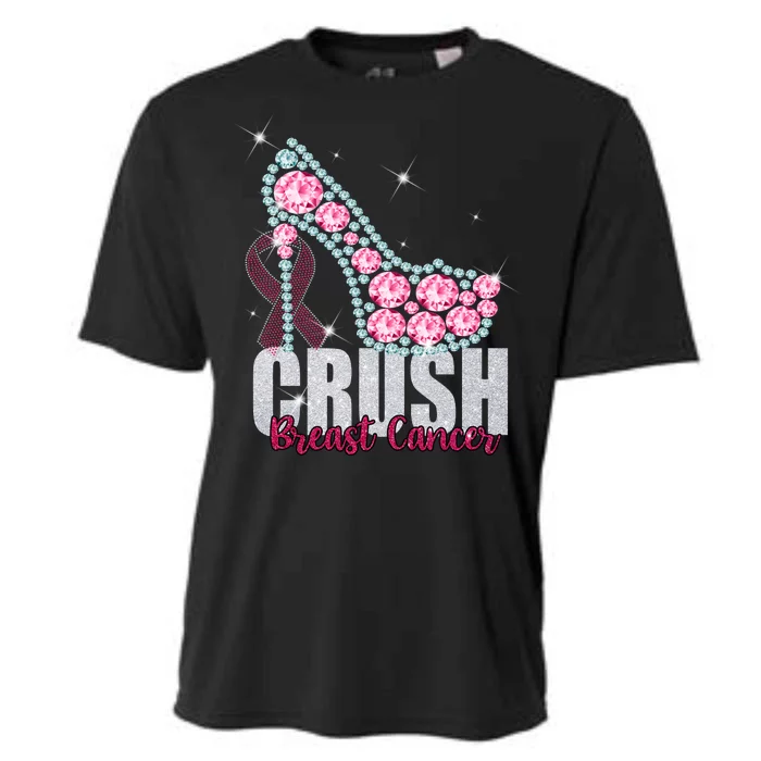 Crush Breast Cancer Cute Sparkly Design Cooling Performance Crew T-Shirt