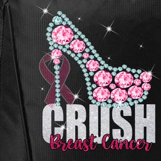 Crush Breast Cancer Cute Sparkly Design City Backpack