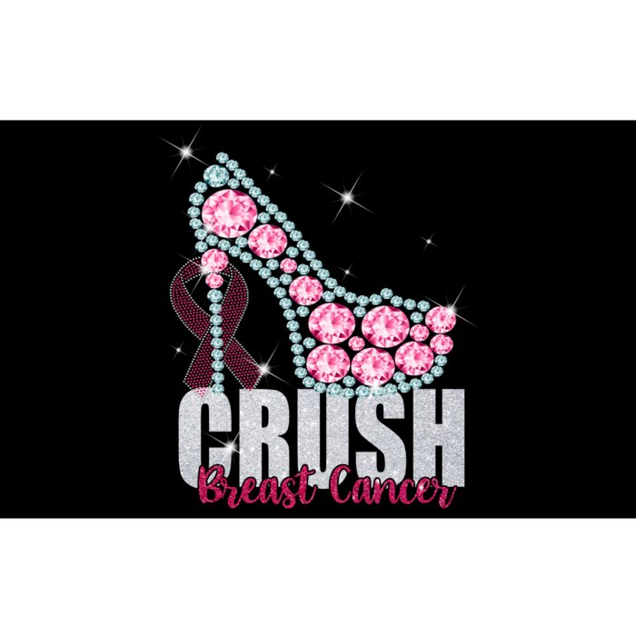 Crush Breast Cancer Cute Sparkly Design Bumper Sticker