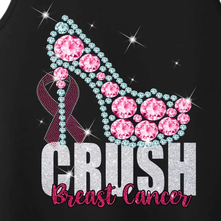 Crush Breast Cancer Cute Sparkly Design Performance Tank