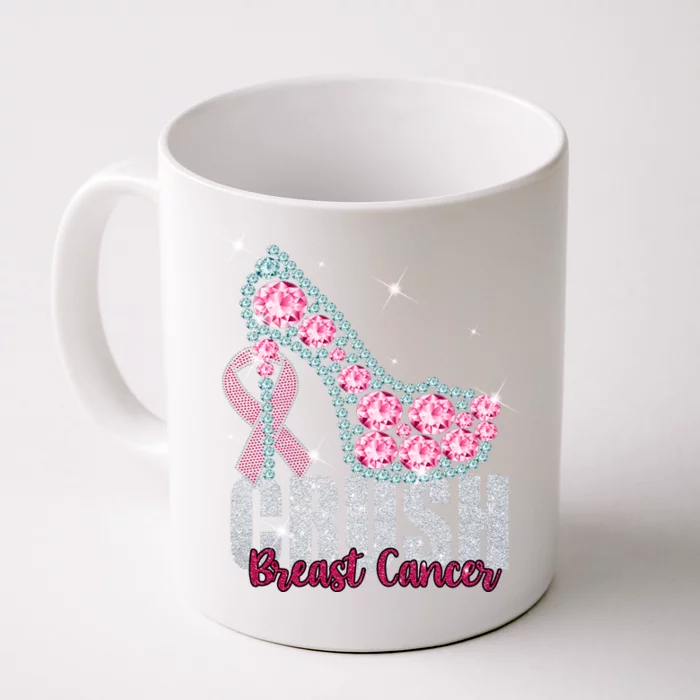 Crush Breast Cancer Cute Sparkly Design Front & Back Coffee Mug