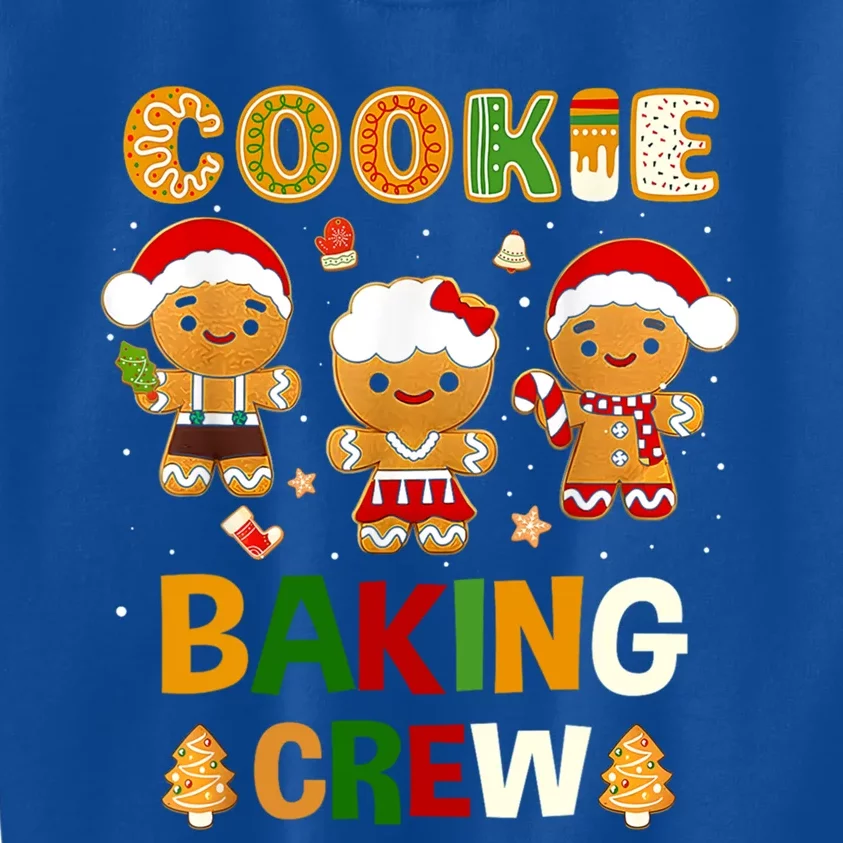 Cookie Baking Crew Christmas Santa Family Gingerbread Gift Kids Sweatshirt