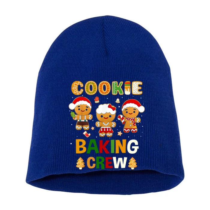 Cookie Baking Crew Christmas Santa Family Gingerbread Gift Short Acrylic Beanie