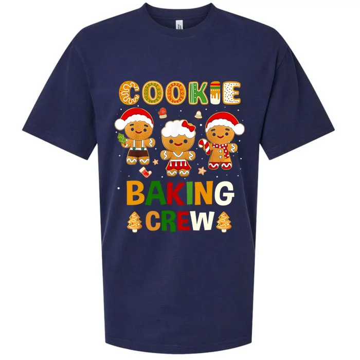 Cookie Baking Crew Christmas Santa Family Gingerbread Gift Sueded Cloud Jersey T-Shirt