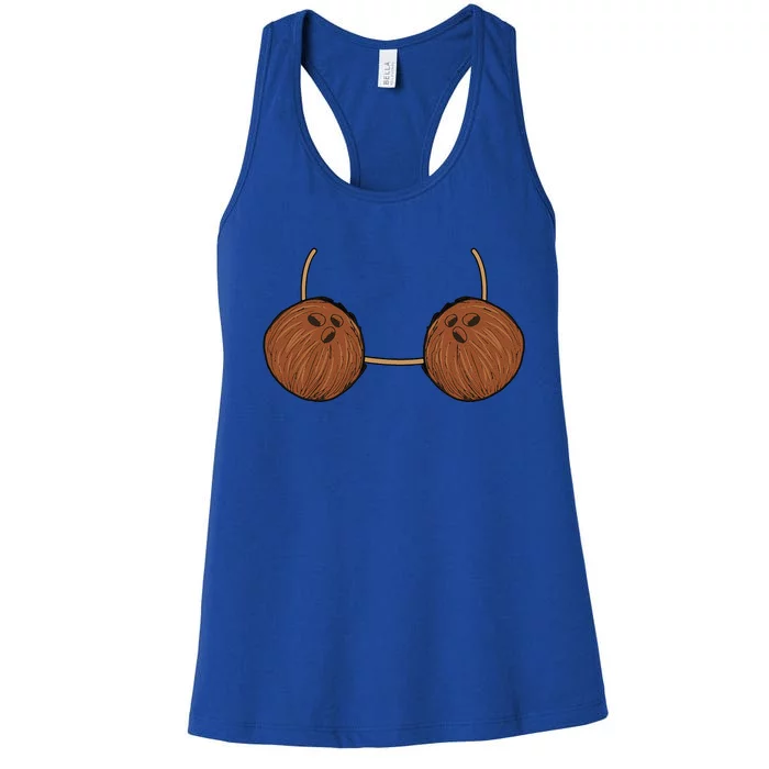 Coconut Bra Costume Cute Easy Food Halloween Gift Women's Racerback Tank