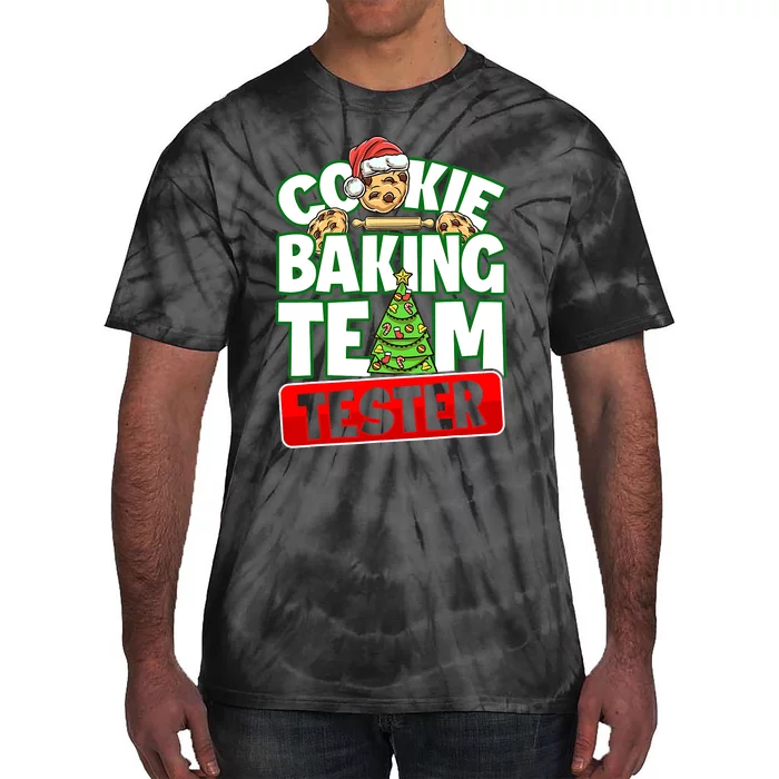 Cookie Baking Crew Christmas Cookie Baking Team Tester Tie-Dye T-Shirt