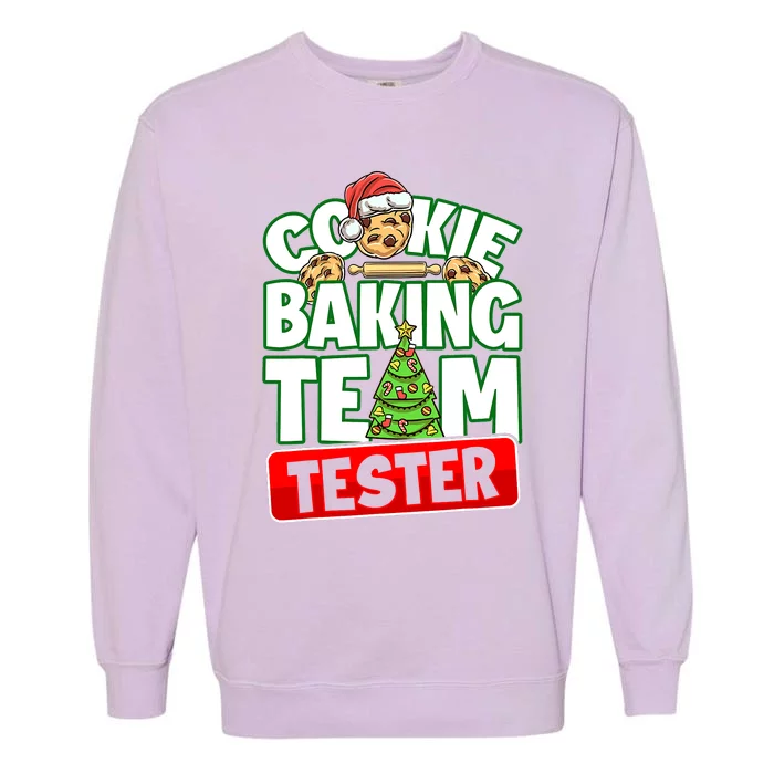 Cookie Baking Crew Christmas Cookie Baking Team Tester Garment-Dyed Sweatshirt