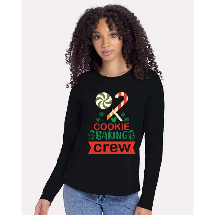 Cookie Baking Crew Womens Cotton Relaxed Long Sleeve T-Shirt