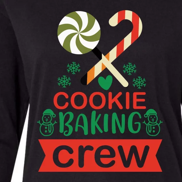 Cookie Baking Crew Womens Cotton Relaxed Long Sleeve T-Shirt