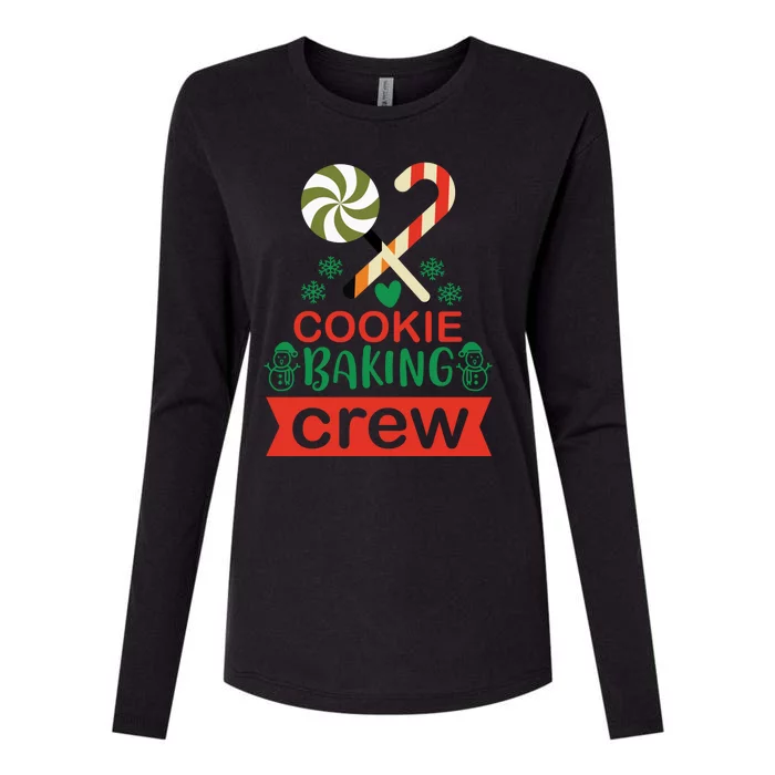 Cookie Baking Crew Womens Cotton Relaxed Long Sleeve T-Shirt