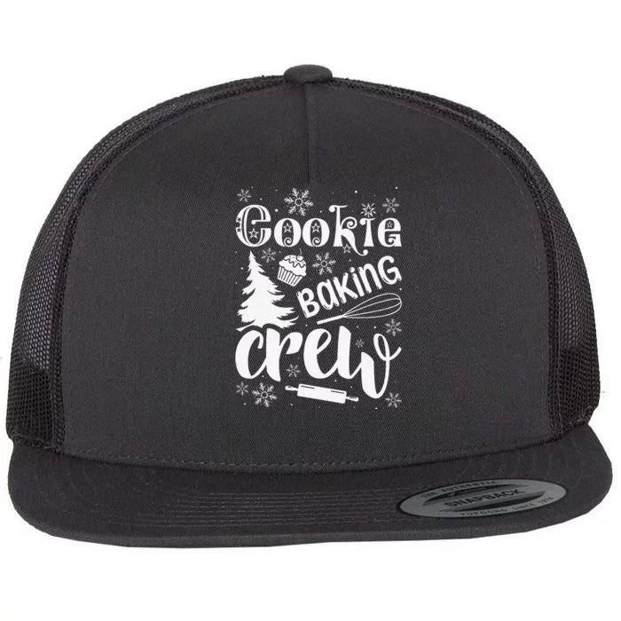 Cookie Baking Crew Christmas Baker Flat Bill Trucker Hat