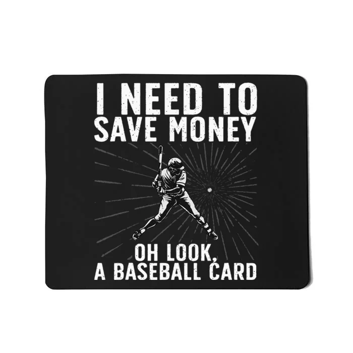 Cool Baseball Card For Baseball Card Collecting Mousepad