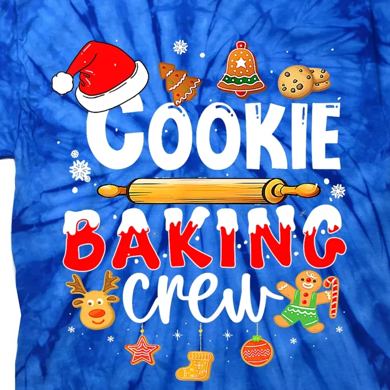 Cookie Baking Crew Funny Christmas Cooking Lover Xmas Pajama Gift Tie-Dye T-Shirt