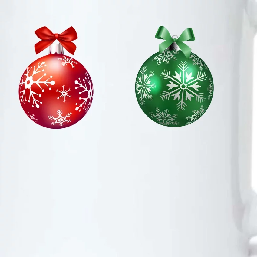 Christmas Balls Black Color Changing Mug