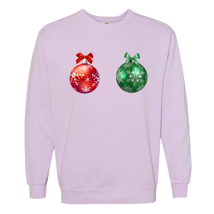 Christmas Balls Garment-Dyed Sweatshirt