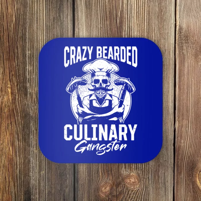 Crazy Bearded Culinary Gangster Culinary Kitchen Cooking Gift Coaster