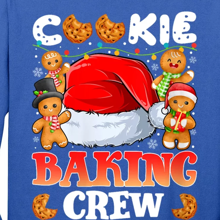 Cookie Baking Crew Christmas Santa Family Gingerbread Team Gift Tall Long Sleeve T-Shirt