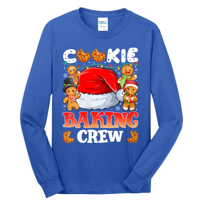 Cookie Baking Crew Christmas Santa Family Gingerbread Team Gift Tall Long Sleeve T-Shirt