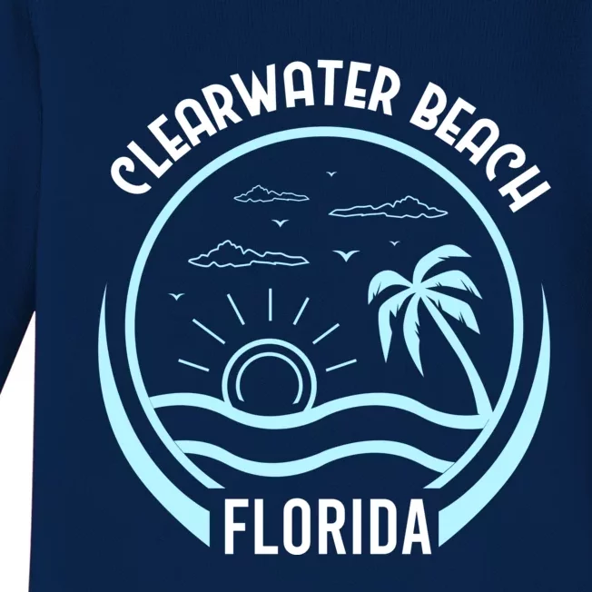 Clearwater Beach Baby Long Sleeve Bodysuit