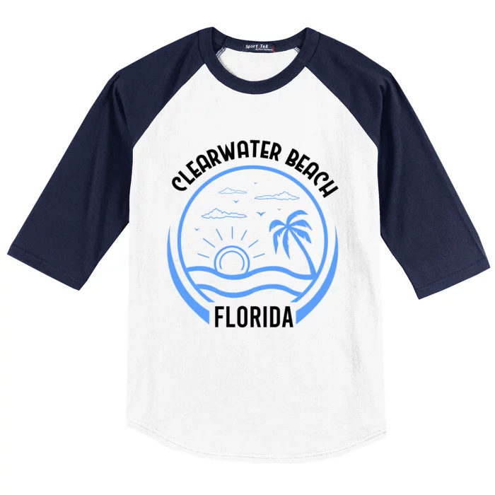 Clearwater Beach Baseball Sleeve Shirt