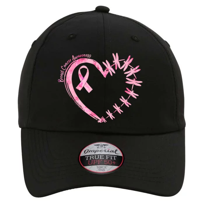 Cute Breast Cancer Awareness Dragonfly Heart The Original Performance Cap