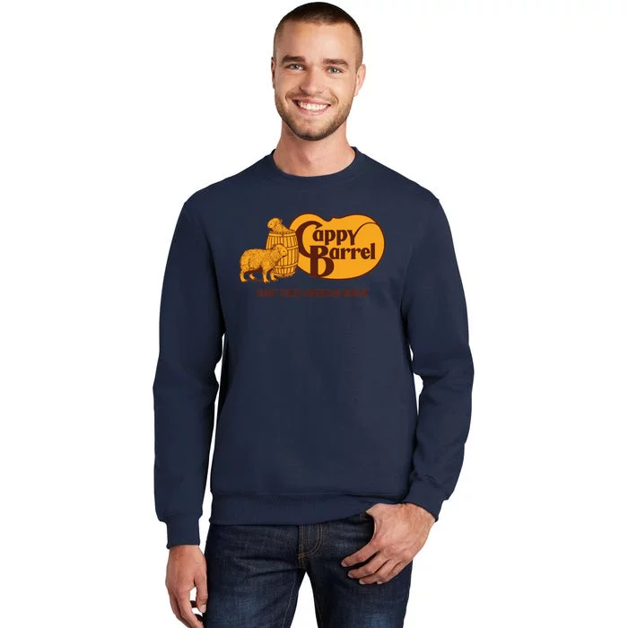 Cappy Barrel; Capybara Country Store Logo Tall Sweatshirt