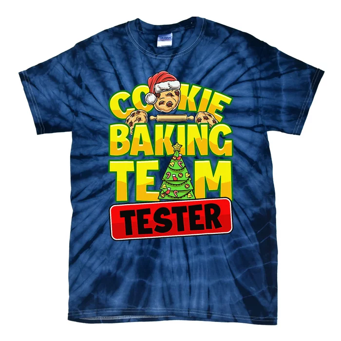 Cookie Baking Crew Christmas Cookie Baking Team Tester Gift Tie-Dye T-Shirt