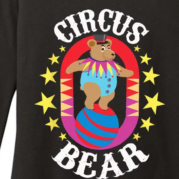 Circus Bear Circus Birthday Party Circus Costume Womens CVC Long Sleeve Shirt