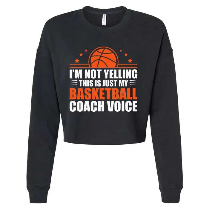 Cool Basketball Coach For Men Women Team Basketball Coaching Cropped Pullover Crew