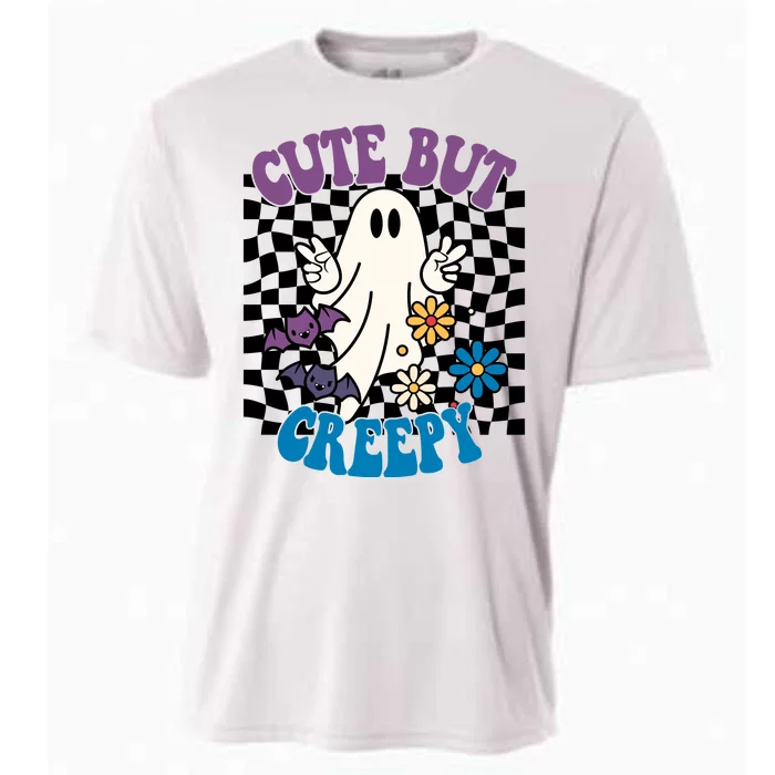 Cute But Creepy Funny Halloween Retro Cooling Performance Crew T-Shirt