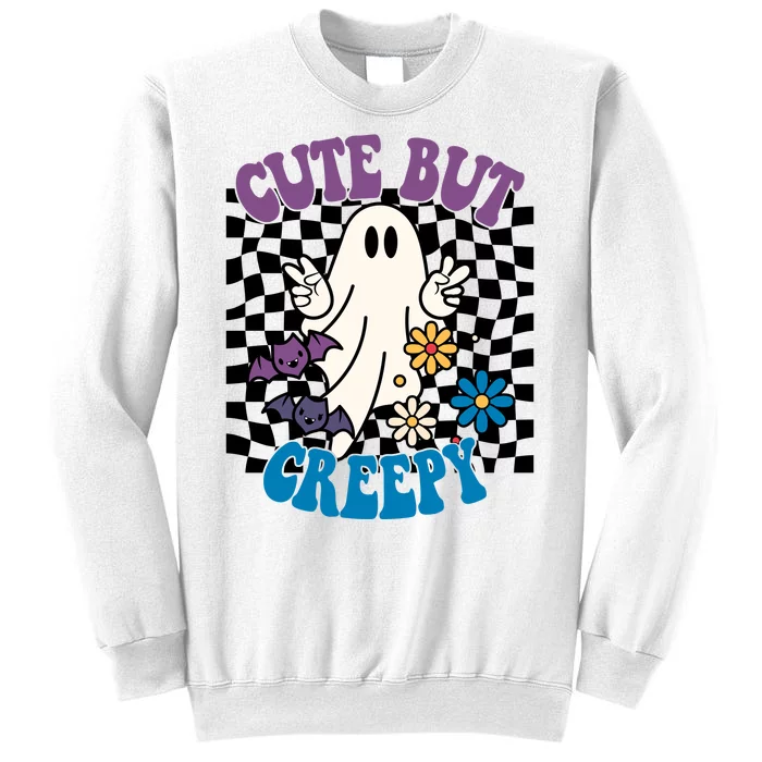 Cute But Creepy Funny Halloween Retro Sweatshirt