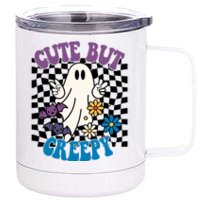 Cute But Creepy Funny Halloween Retro 12 oz Stainless Steel Tumbler Cup