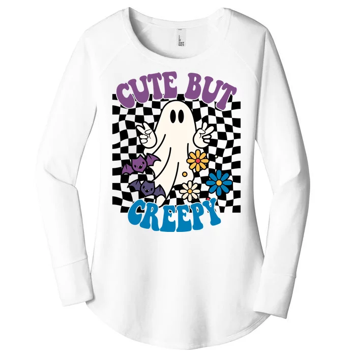 Cute But Creepy Funny Halloween Retro Women's Perfect Tri Tunic Long Sleeve Shirt