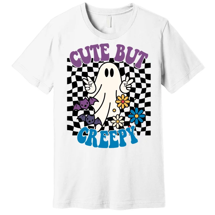 Cute But Creepy Funny Halloween Retro Premium T-Shirt