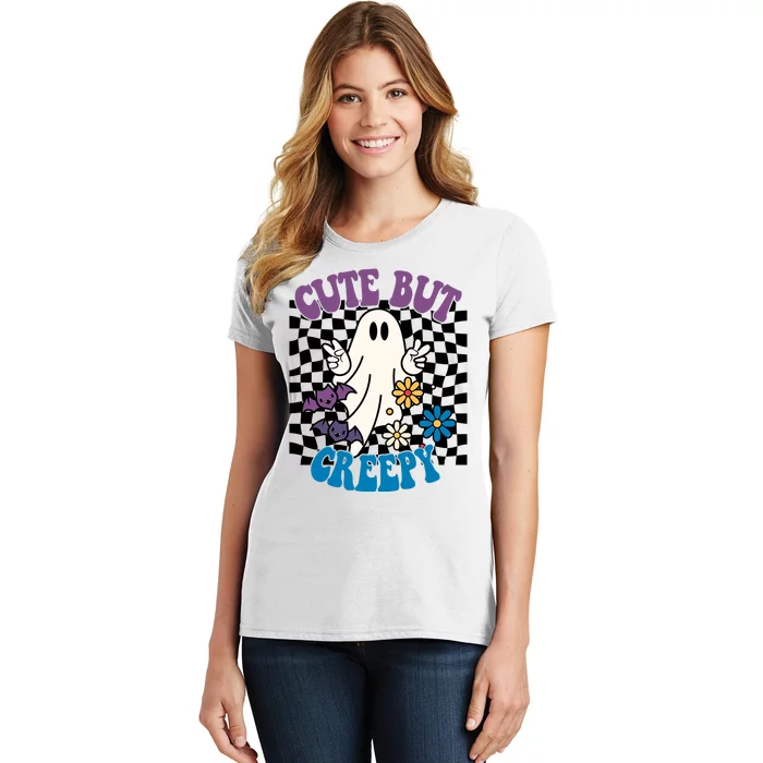 Cute But Creepy Funny Halloween Retro Women's T-Shirt