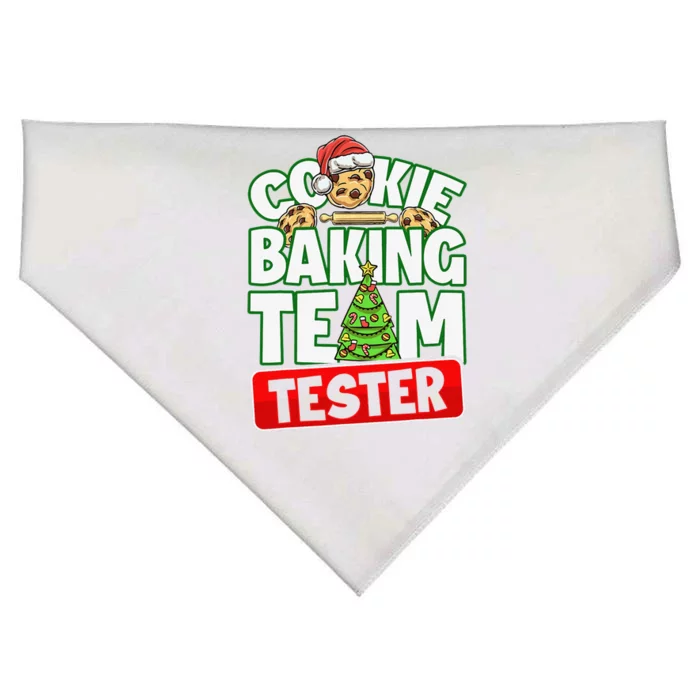 Cookie Baking Crew Christmas Cookie Baking Team Tester USA-Made Doggie Bandana