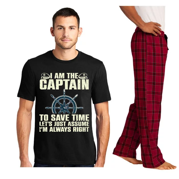 Cool Boat Captain For Men Women Boating Pontoon Boat Owner Pajama Set