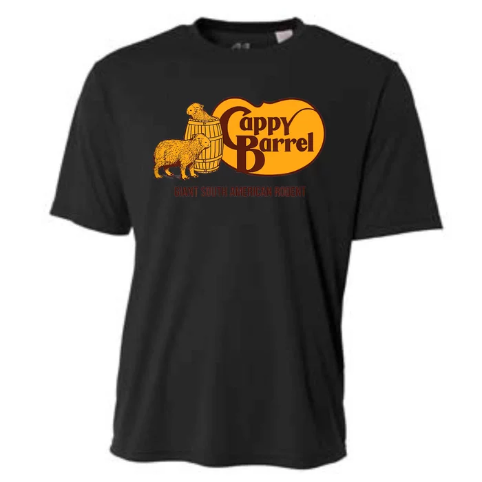 Cappy Barrel; Capybara Campaign Store Logo Cooling Performance Crew T-Shirt