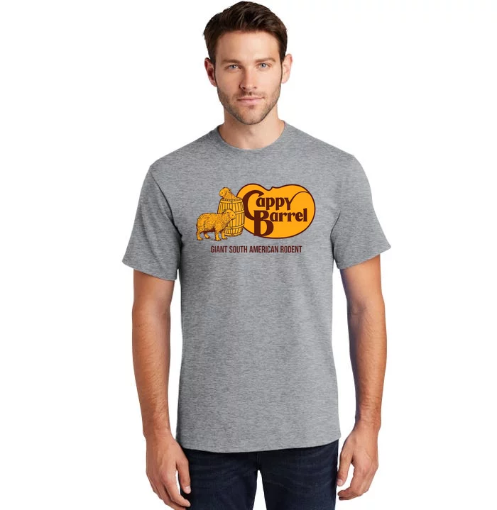 Cappy Barrel; Capybara Campaign Store Logo Tall T-Shirt