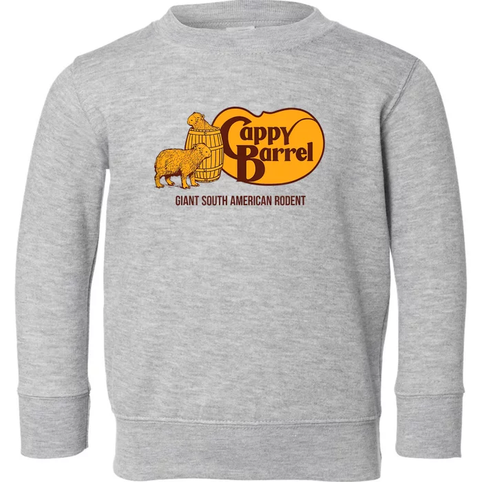 Cappy Barrel; Capybara Campaign Store Logo Toddler Sweatshirt