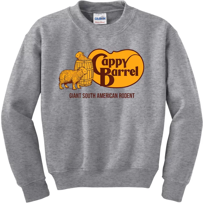 Cappy Barrel; Capybara Campaign Store Logo Kids Sweatshirt