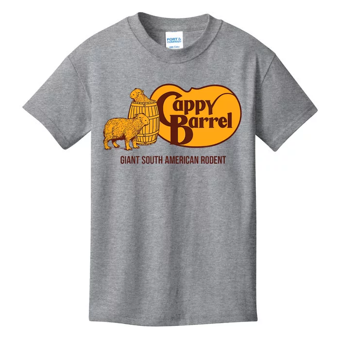 Cappy Barrel; Capybara Campaign Store Logo Kids T-Shirt