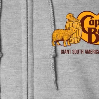 Cappy Barrel; Capybara Campaign Store Logo Full Zip Hoodie