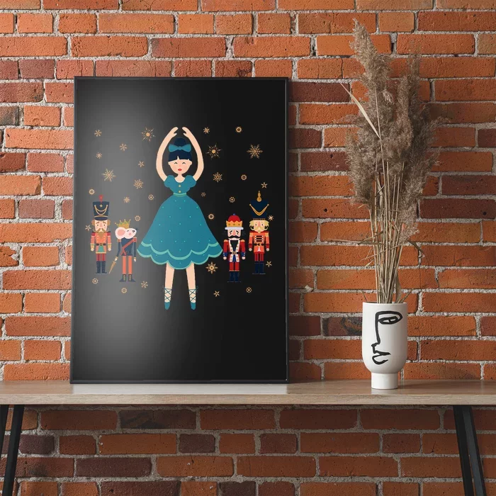 Christmas Ballet Clara Mouse King Princess Nutcracker Poster