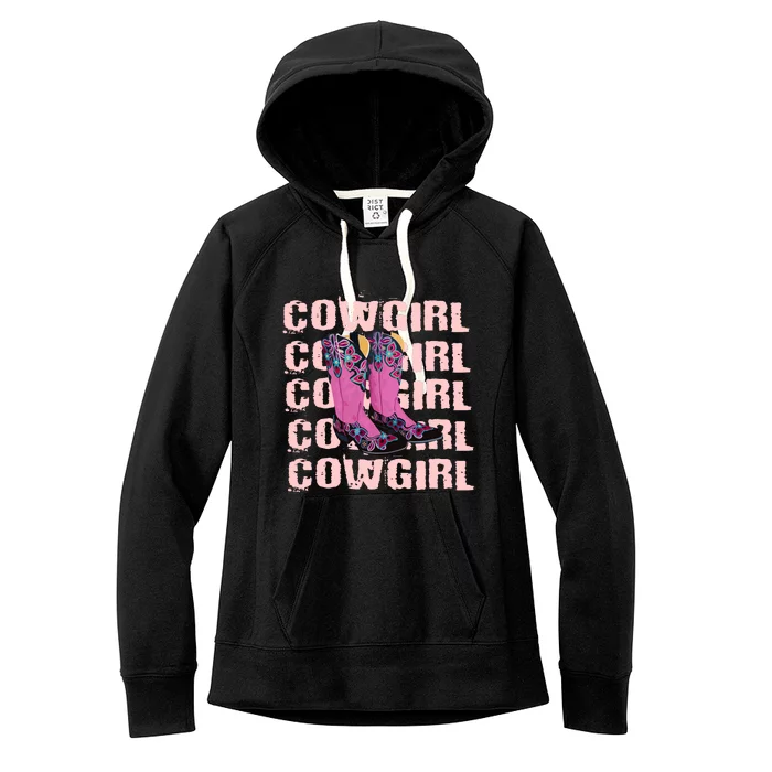 Cowgirl Boots Women's Fleece Hoodie