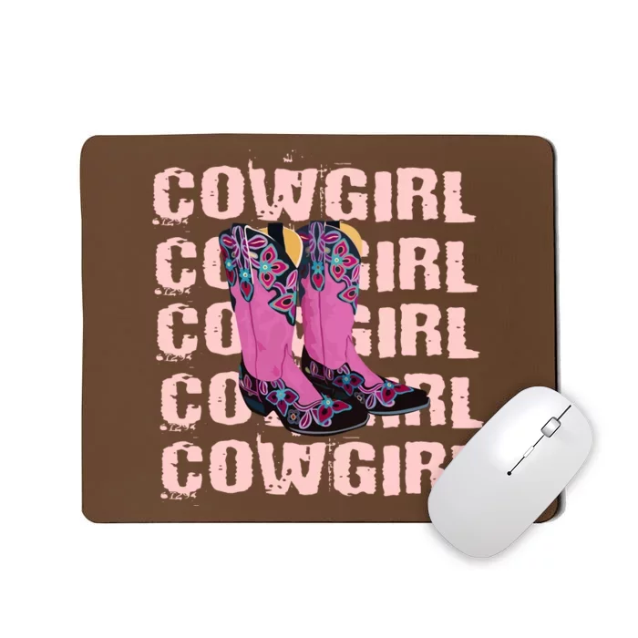 Cowgirl Boots Mousepad